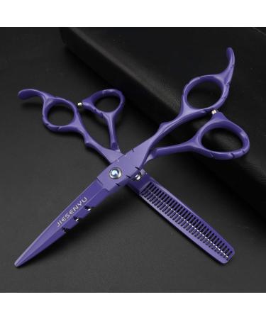 JIESENYU Japan 440C Stainless Steel 6 Inch Barber Cutting Scissors Flat Scissors Thinning Scissors Hairdressing Tools Salon (set) - Buy Online on GoSupps.com