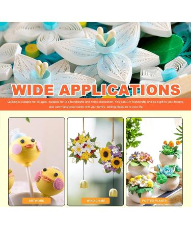 Tanstic Paper Quilling Kit - 64Pcs, 45 Colors, 900 Strips - DIY Handcraft Set for Beginners - Buy Online on GoSupps.com