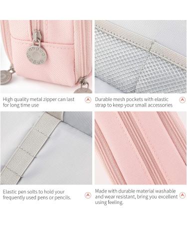CICIMELON Large Capacity Pencil Case 3 Compartment Pouch Pen Bag for School Teen Girl Boy Men Women (Pink) - Buy Online on GoSupps.com
