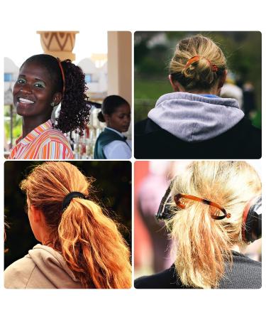 12-Piece Banana Hair Clips Set - Classic Clincher Combs Large Double Comb Fishtail Clip for Women - 4 Styles in Tortoiseshell, White, Clear & Black - Buy Online on GoSupps.com