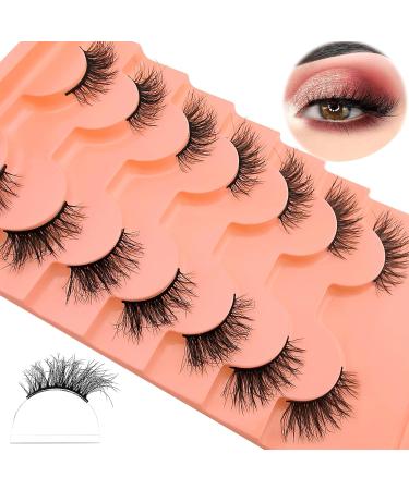 7 Pairs Fluffy Half Eyelashes Cat Eye 15 mm Short Cat Eyes Artificial Eyelashes Natural Look 1/2 Corner False Eyelashes Set 3/4 Corner Eyelashes Reusable Lightweight Makeup Eyelashes (ZF05) 7p-HF-ZF05 - Buy Online on GoSupps.com