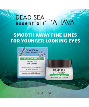 Dead Sea Essentials Smoothing Eye Cream for Dark Circles and Puffiness | Anti-Aging Serum with Minerals & Algae - Buy Online on GoSupps.com