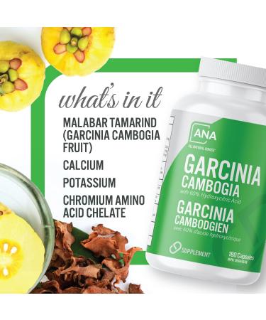 All Natural Advice Garcinia Cambogia Supplement with 60% HCA 2000 mg Garcinia Cambogia Extract Per Daily Serving Digestive Aid and Metabolism Support 180 Capsules - Buy Online on GoSupps.com