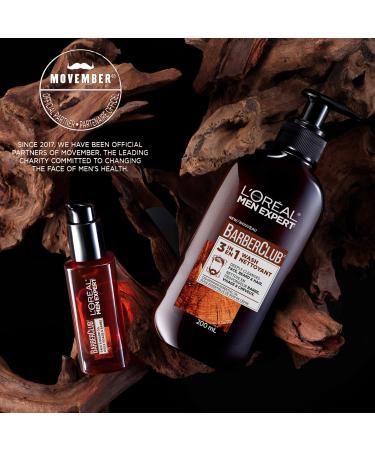 L'Oreal Paris Men Expert BarberClub Beard Oil Non-Greasy Formula for Beard & Face Tames Conditions and Nourishes Beard & Soothes Itch with Cedarwood Essential Oil 30ml Face & Beard Oil - 30 mL - Buy Online on GoSupps.com