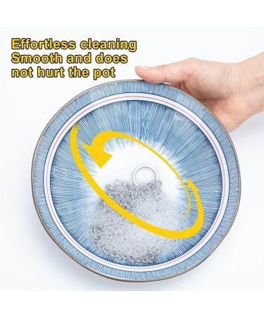 DUIJINYU Stainless Steel Chainmail Scrubber for Cast Iron - 4x4 Inch Skillet Cleaner - Removes Stuck Food Safely - Pre-Seasoned Cookware and Waffle Iron Safe - Ideal for Dutch Ovens and Glassware - Buy Online on GoSupps.com