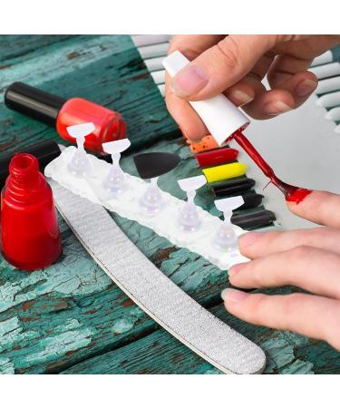 FOMIYES Acrylic Nail Display Stand Set of 2 Nail Tip Practice Holder Magnetic Mount DIY Fingernail Stand for Manicure Nail Art Training - Buy Online on GoSupps.com