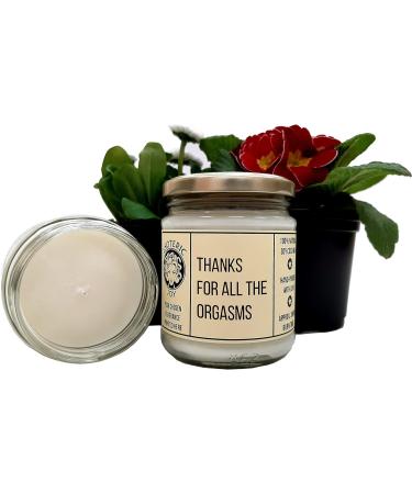 Thanks for All The Orgasms - Hand Poured Scented Candle Naughty Funny Unusual Quirky Birthday Anniversary Couples Gift for Him & Her (Chocolate Truffle & Posh Honey) - Buy Online on GoSupps.com