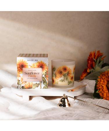 Sunflower Fields Scented Candle - 6oz Soy Wax Candle for Autumn | Perfect Gift for Her & Him - Shop Internationally - Buy Online on GoSupps.com