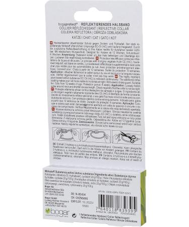 Buy BogaProtect Ubo0363 Reflective Cat Collar - Flea & Tick Protection - 6 Weeks of Defense - Eco-Friendly Active Ingredient - Buy Online on GoSupps.com