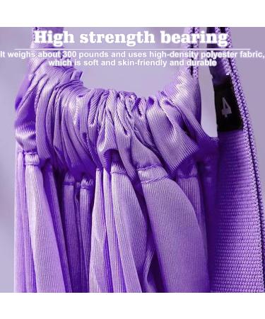 Wiyety Yoga Hammock - Aerial Yoga Kit Leg Stretcher Elastic Resistance Bands for Ballet Pilates and Gymnastics (Purple) - Shop Internationally - Buy Online on GoSupps.com