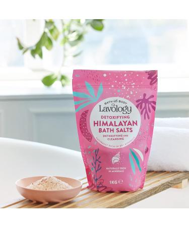 Lavology 1kg Himalayan Bath Salts - All Natural Detoxifying Blend - Purify and Cleanse Skin - Pack of 1 - Buy Online on GoSupps.com