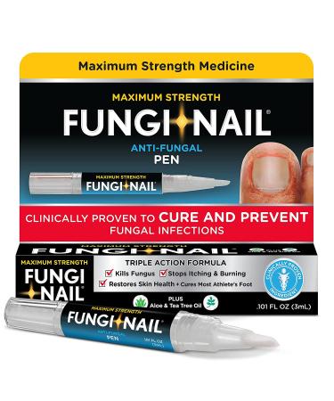 Fungi-Nail Pen Applicator Anti-Fungal Solution with Tolnaftate - Clinically Proven Nail & Athlete's Foot Treatment - 0.10 Fl Oz (Pack of 1) - Buy Online on GoSupps.com