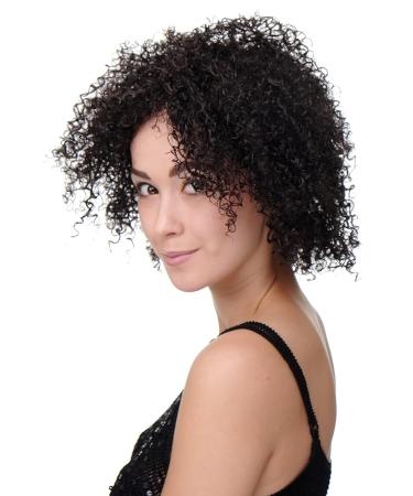WIG ME UP Women's Curly Medium Length Afro Wig - Voluminous Dark Brown & Chocolate Brown Frizzy Style | International Shipping Available - Buy Online on GoSupps.com