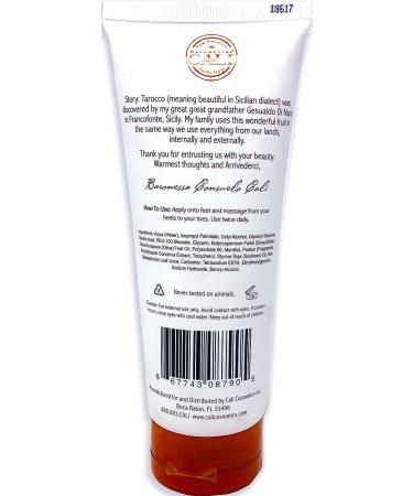 Baronessa Cali Tarocco Sicilian Blood Orange Foot Cream - 4 oz | Refreshing & Moisturizing Formula - Buy Online on GoSupps.com