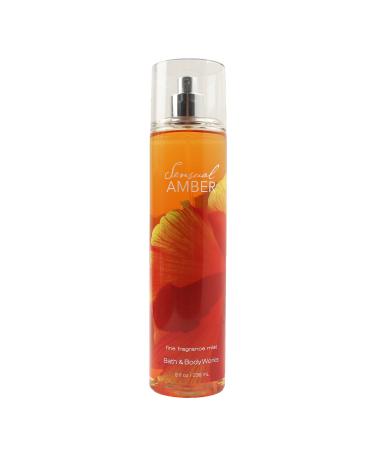 Bath & Body Works Sensual Amber Fine Fragrance Mist, 8.0 Ounce Sensual Amber 8 Fl Oz (Pack of 1)