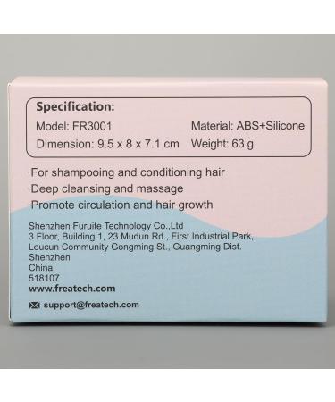 FREATECCH CHAUT Massage Brush Wet & Dry Shampoo Brush for Hair Growth & Scalp Care | Silicone Hair Root Stimulator | Dandruff Relief | Contemporary Purple Design - Buy Online on GoSupps.com