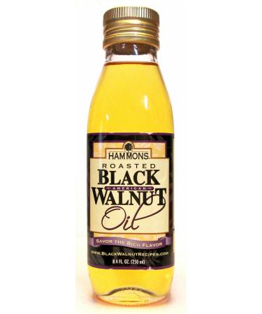 Hammons Roasted American Black Walnut Oil (Pack of 2) 8.4 oz Bottles