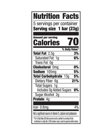 Fiber One 90 Calorie Bars Chocolate Peanut Butter 4.10 oz - Pack of 5 - Buy Online on GoSupps.com