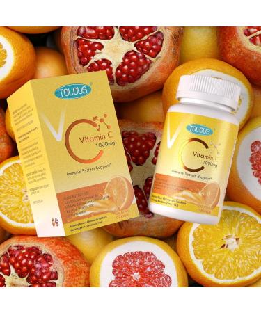 1000mg Vitamin C 120 Chewable Tablets 60 Day Supply Supplement for Immune Support Gluten-Free Orange Flavor 1 Pack 120 Count (Pack of 1) - Buy Online on GoSupps.com