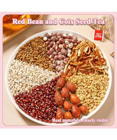GXJIXf Red Bean and Coix Seed Tea Herbal Tea for Dampness Clearing 30 Individually Wrapped Bags 1pac - Buy Online on GoSupps.com