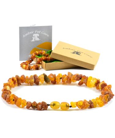 AmberPetCare amber necklace for dogs and cats made of raw Baltic amber (32)