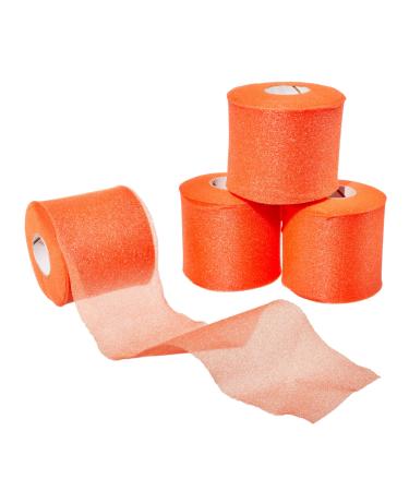 Green Sky Athletic Sports Foam Underwrap/Prewrap for Hair Ankles Pads and Other Sporting Adventures (4 Rolls Bright Orange)