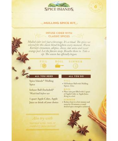 Spice Islands Classic Cider Blend - Mulling Spice Kit with Infuser Ball - Buy Online on GoSupps.com