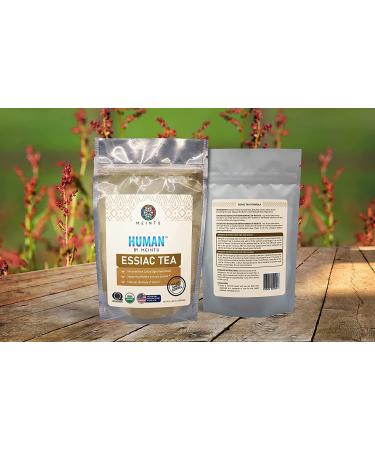 HUMAN by MEINTU Genuine Essiac Tea Organic 8 Herb Powder Formula with Sheep Sorrel Root - 4 oz Pouch - Buy Online on GoSupps.com