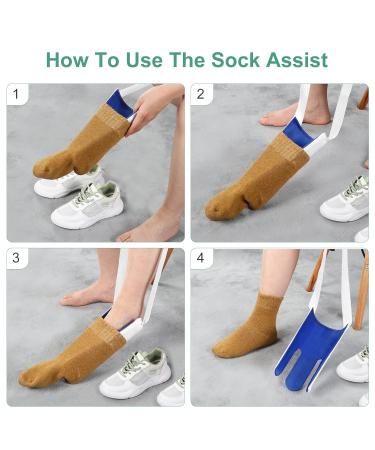 Elorgzem Sockenan - Educational Dressing Aid for Socks & Stockings | Perfect for Seniors Pregnant Women & Those with Limited Mobility - Buy Online on GoSupps.com