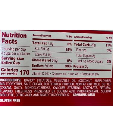 Idahoan Microwavable Instant Mashed Potatoes Variety Bundle Pack - Gluten Free (4 pack) - Loaded Baked & Buttery Homestyle 1.5oz/ea - Buy Online on GoSupps.com