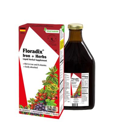 Gaia Herbs Floradix Iron + Herbs 23 fl oz (700 ml)
