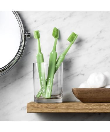 TEPE Good Compact Soft Toothbrushes - Eco-Friendly Soft Bristles Compact Brush Head | 3 Pack - Buy Online on GoSupps.com