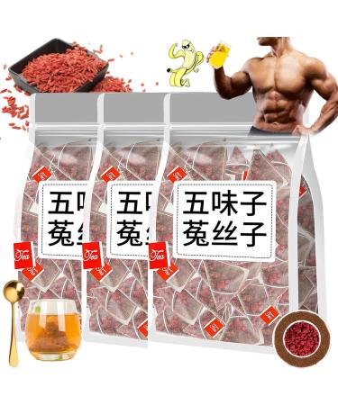 Five Flavors Goji Berry Tea Liver and Kidney Care Tea Five Flavors Wolfberry Tea Men's Essentials Four Famous Five Flavors Wolfberry Tea Schisandra Dodder Tea Twice a Day (3 Pcs)