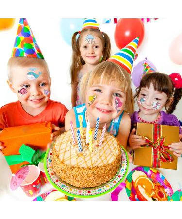 200 PCS Ocean Theme Temporary Tattoos for Kids - Mermaid, Shark, Tropical Fish, Whale - Perfect for Beach Pool Party Supplies - Buy Online on GoSupps.com