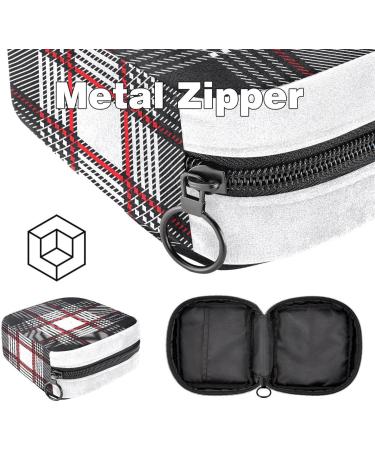 GIAPB Sanitary Napkin Storage Bag - Period, Tampon, Makeup, Pad Pouch - Classical Stripes & Plaid Color2567 - Buy Online on GoSupps.com
