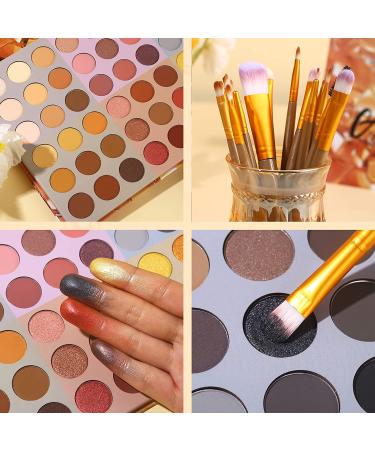 UCANBE 54 Color Nude Eyeshadow Palette + 15 PCS Eye Brushes Set - Highly Pigmented, Long-Lasting Waterproof Makeup - Buy Online on GoSupps.com