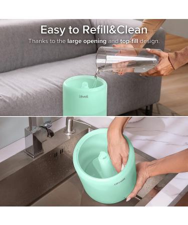 LEVOIT Smart Cool Mist Humidifier with Essential Oil Diffuser and Auto Humidity Adjustment - Ideal for Bedroom, Nursery, and Plants - Remote Controlled - Ultrasonic Technology - 3L Capacity - Green - Buy Online on GoSupps.com