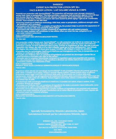 Shiseido Expert Sun Protector Lotion with SPF50+ 150 ml - Buy Online on GoSupps.com