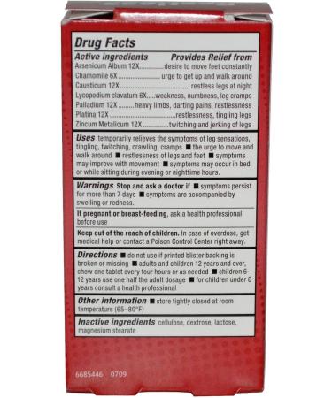 Restless Legs Natural Care - 60 Tabs | Effective Relief for Restless Leg Syndrome | Shop Now for International Shipping - Buy Online on GoSupps.com