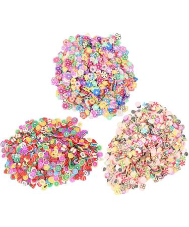 FRCOLOR 3000 Pieces Nail Art 3D Fruit & Christmas Slime Slices - Craft and Face Decoration Supply - Buy Online on GoSupps.com