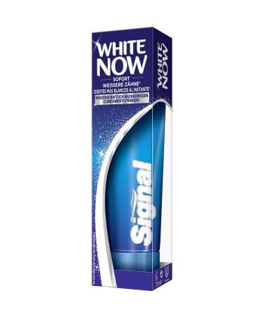 Signal toothpaste white Now for immediately 3x whiter teeth* and long -term whitening effect ** dental care for daily use 75 ml 4 pieces