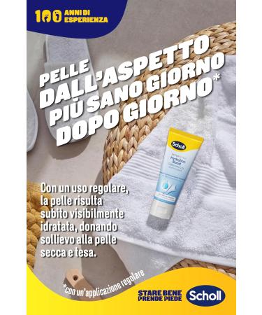  Dr. Scholl's Scholl Hydration Boost Foot Cream enriched with Urea Glycerin and Skin Conditioning Complex to deeply moisturize dry skin for softer smoother feet 75 ml - Buy Online on GoSupps.com