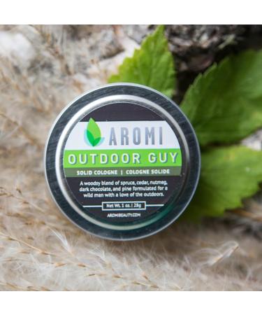 Aromi Solid Cologne | Woodsy Earthy Men's Fragrance Pine Spruce and Cedar Scent Vegan Cruelty-free Father's Day Gift Alcohol-Free (Outdoor Guy) - Buy Online on GoSupps.com