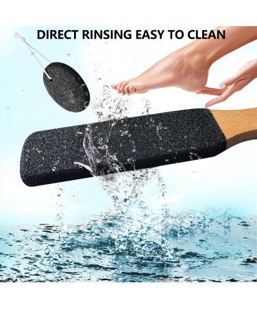 Geebymol Double Sided Foot File Callus Remover Pedicure Tool Set with Brush Natural Pumice Stones for Feet Premium Exfoliator & Foot File Foot Cracked Heels Dead Skin Hard Skin - Buy Online on GoSupps.com
