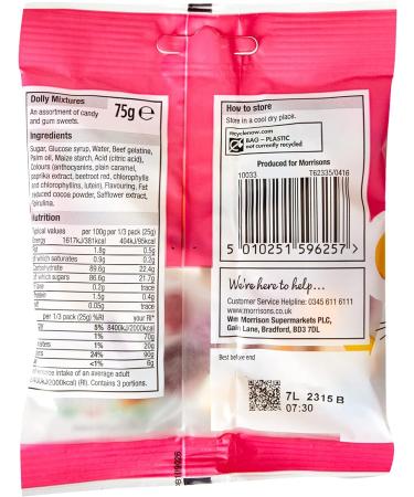 Morrisons Dolly Mix 75 g x 20 - Buy Online on GoSupps.com
