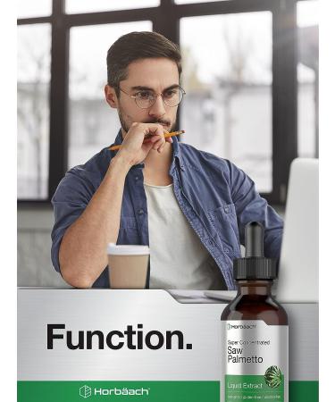 Saw Palmetto Liquid Extract 2 Oz - Alcohol Free Vegetarian Non-GMO Herb Supplement by Horbaach - Buy Online on GoSupps.com