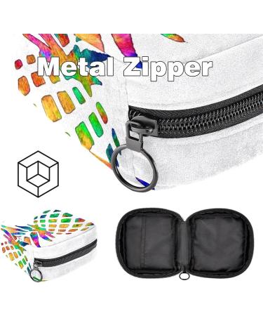 Watercolor Pineapple Period Storage Bag | Tampon & Pad Pouch Makeup Organizer - GIAPB - Buy Online on GoSupps.com