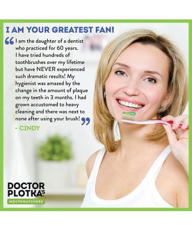 Dr. Plotka's Extra Soft Toothbrush - Ultra Clean Nano Flossing for Sensitive Teeth | 4-Pack Red - Buy Online on GoSupps.com