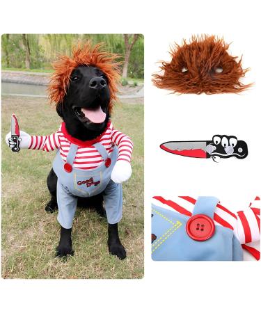 Delifur Funny Dog Costume - Halloween Clothes for Small to Big Dogs | Cat Cosplay Party Suit - Buy Online on GoSupps.com