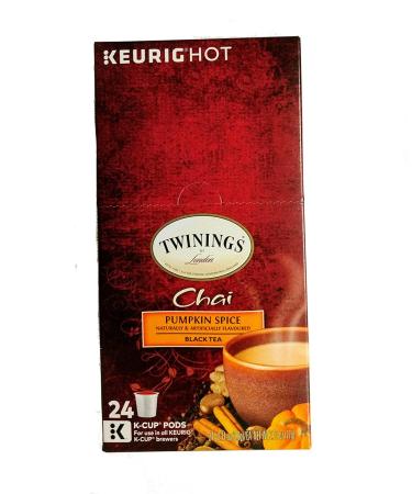 Twinings of London Chai Pumpkin Spice Black Tea K-Cup Pods - 24 Count - Buy Online on GoSupps.com